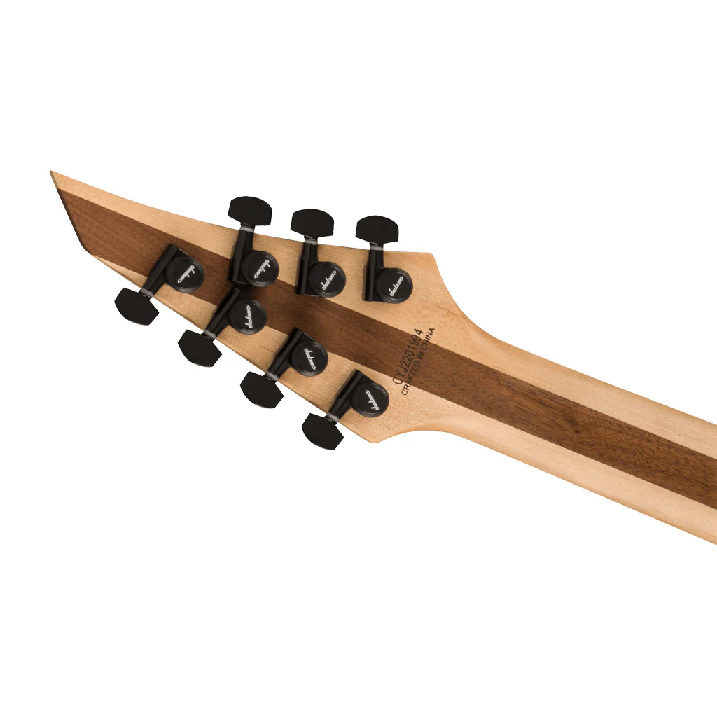 Jackson Pro Plus Series DK Modern MDK7 HT, Ebony Fingerboard, Satin Red with Black bevels - Image 5