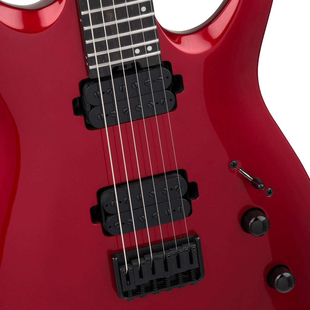 Jackson Pro Series Misha Mansoor Juggernaut HT6 Electric Guitar Ebony Fingerboard Red Crystal - Image 6