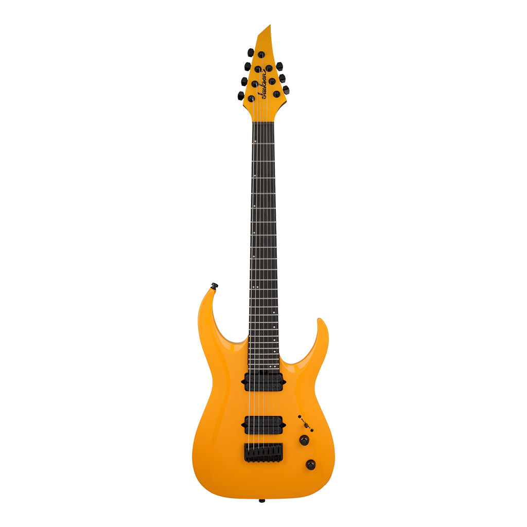 Jackson Pro Series Misha Mansoor Juggernaut HT7 Electric Guitar Ebony Fingerboard Signal Yellow - Image 2