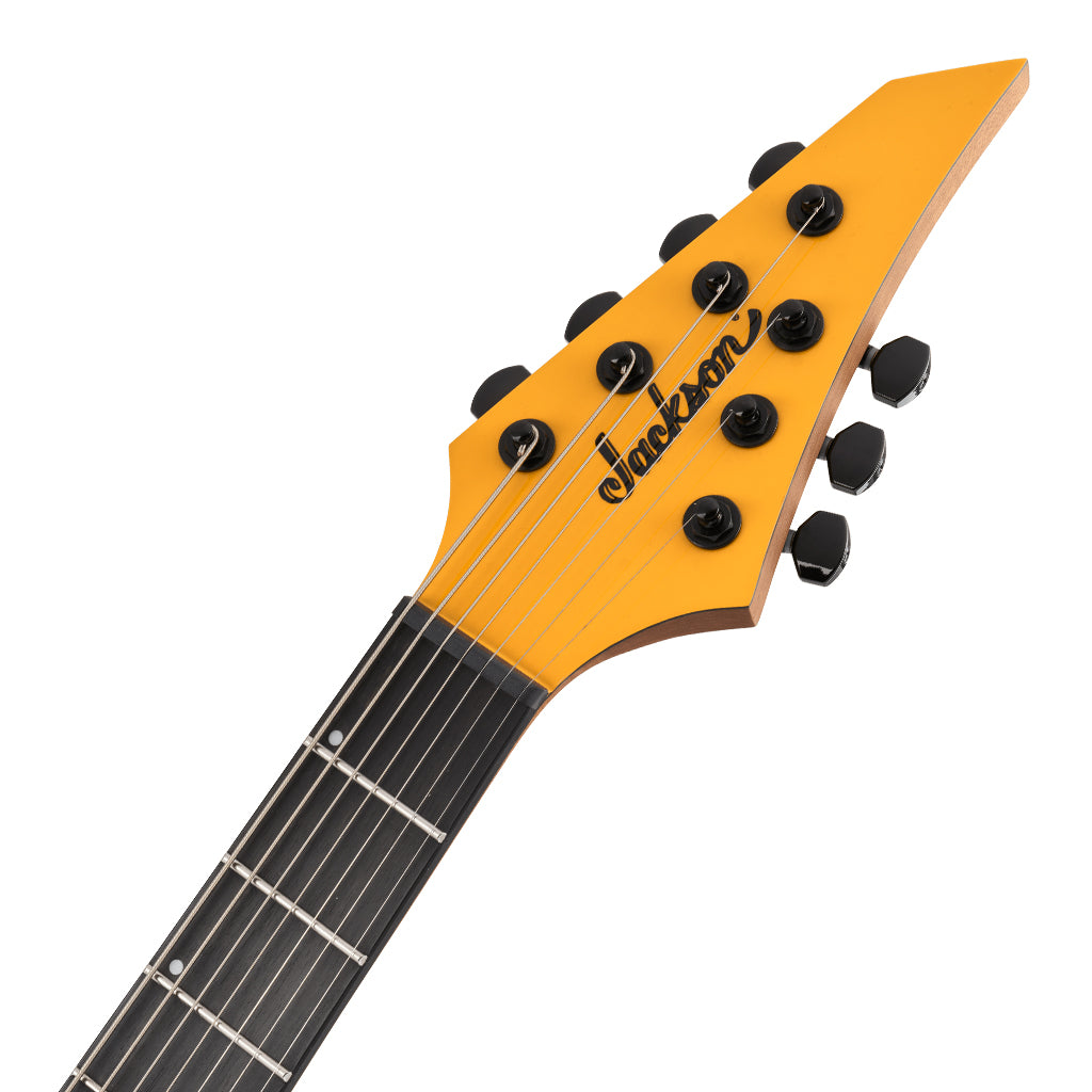 Jackson Pro Series Misha Mansoor Juggernaut HT7 Electric Guitar Ebony Fingerboard Signal Yellow - Image 4