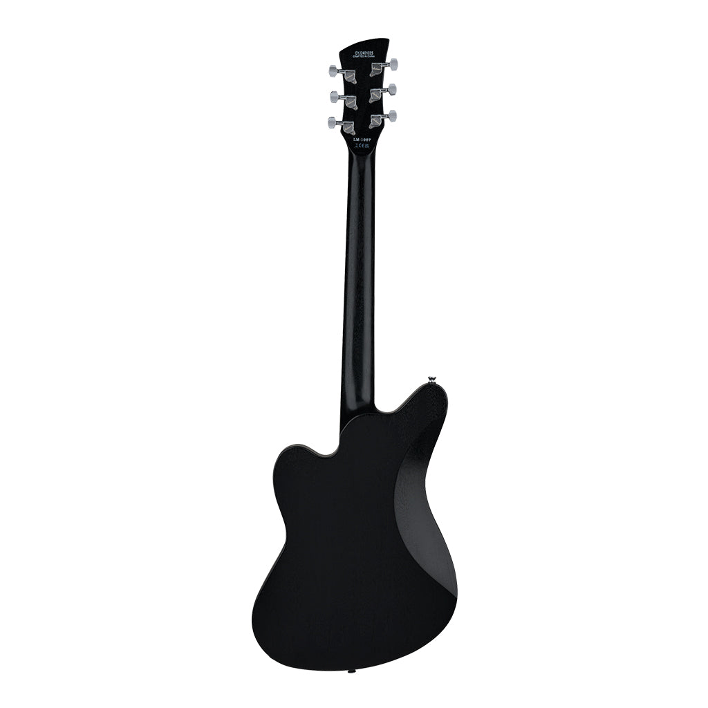 Jackson Pro Series Signature Lee Malia LM-87 Electric Guitar Amaranth Fingerboard Open Pore Black - Image 3