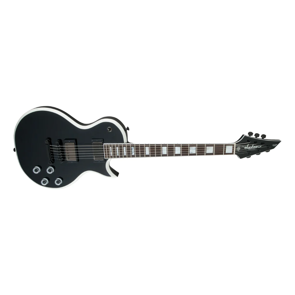 Jackson USA Signature Marty Friedman MF-1 Electric Guitar - Gloss Black with White Bevels, Rosewood Fingerboard - Image 5