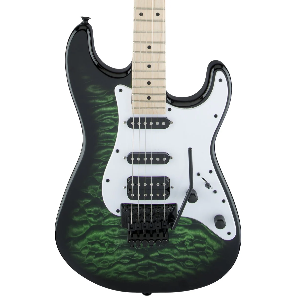 Jackson X Series Adrian Smith SDXQ - Transparent Green - Maple Fretboard | Electric Guitars | 2913052587