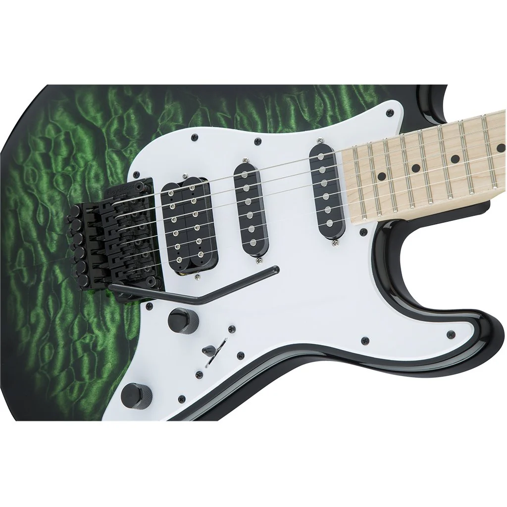 Jackson X Series Adrian Smith SDXQ - Transparent Green - Maple Fretboard | Electric Guitars | 2913052587 - Image 3
