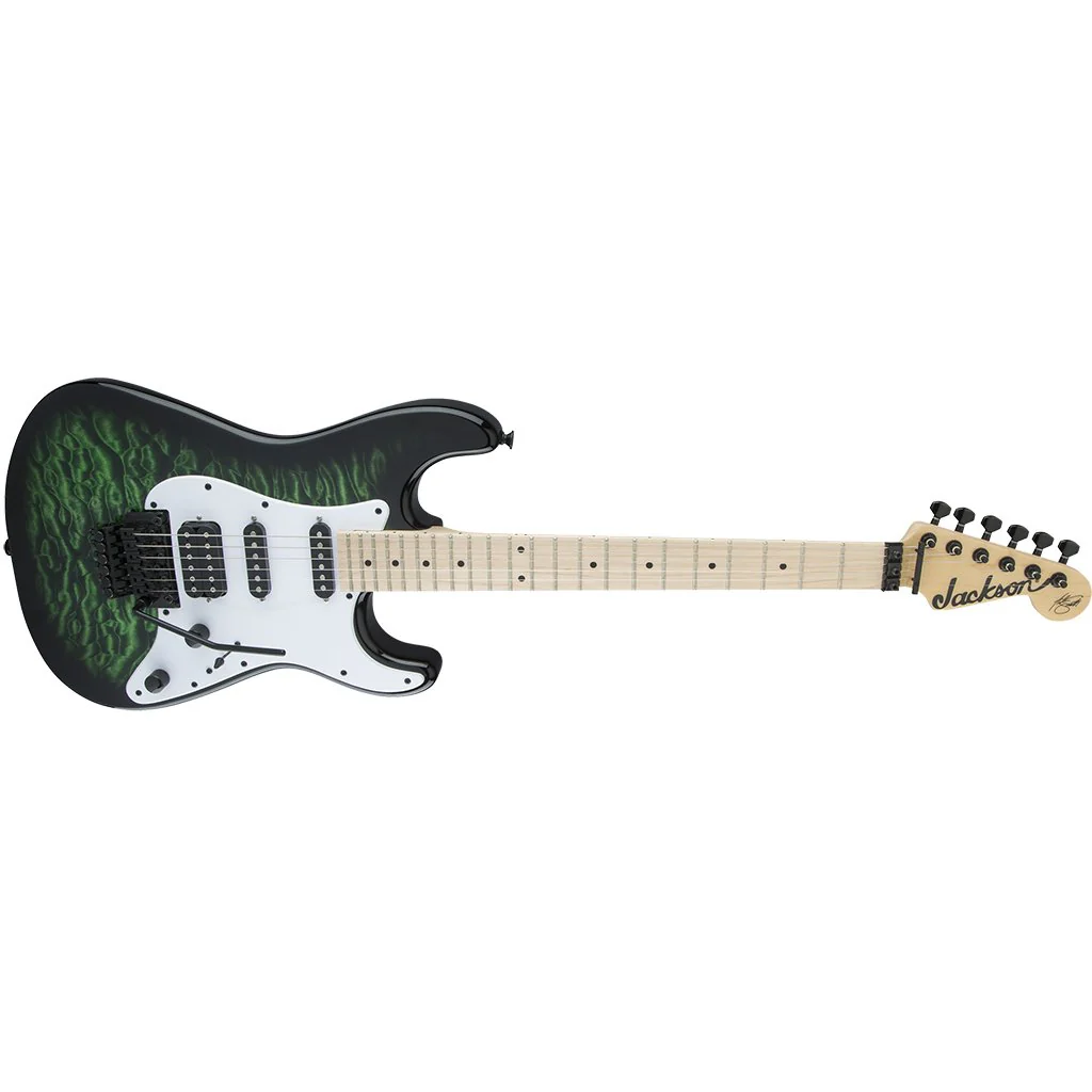 Jackson X Series Adrian Smith SDXQ - Transparent Green - Maple Fretboard | Electric Guitars | 2913052587 - Image 4