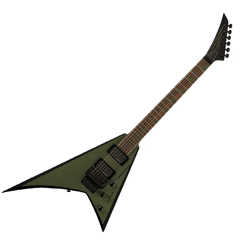 Jackson X Series Rhoads RRX24, Laurel Fingerboard, Matte Army Drab with Black Bevels | Electric Guitars | 2913636520 - Image 7