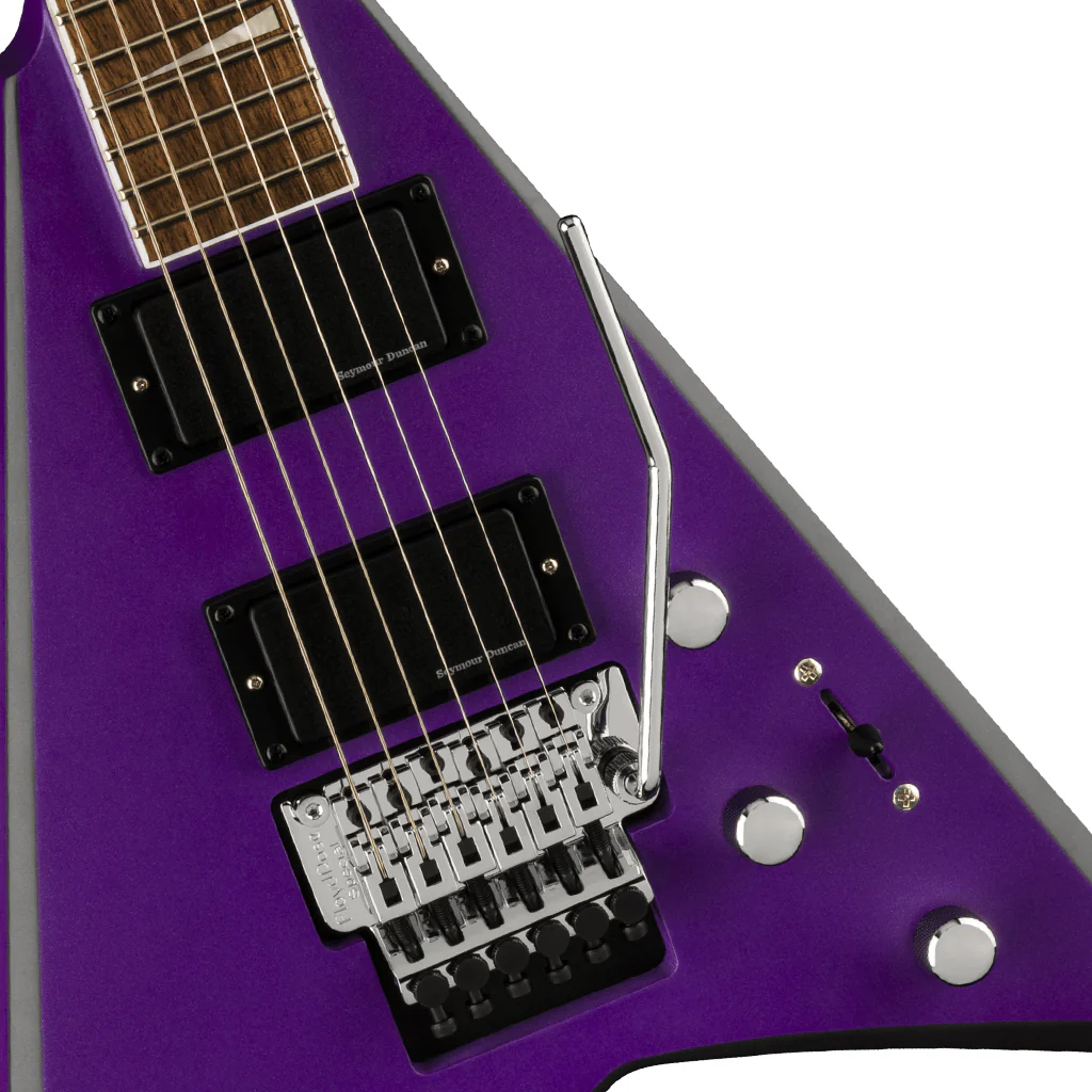 Jackson X Series Rhoads RRX24, Laurel Fingerboard, Purple Metallic with Black Bevels - Image 6