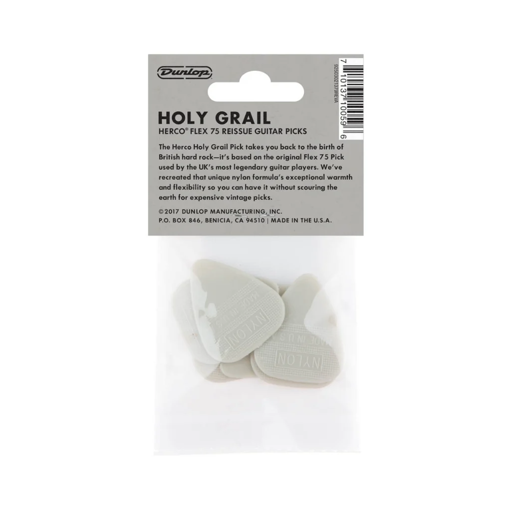 Jim Dunlop Herco Holy Grail Nylon Pick - .75mm, 6 Pack - Image 2