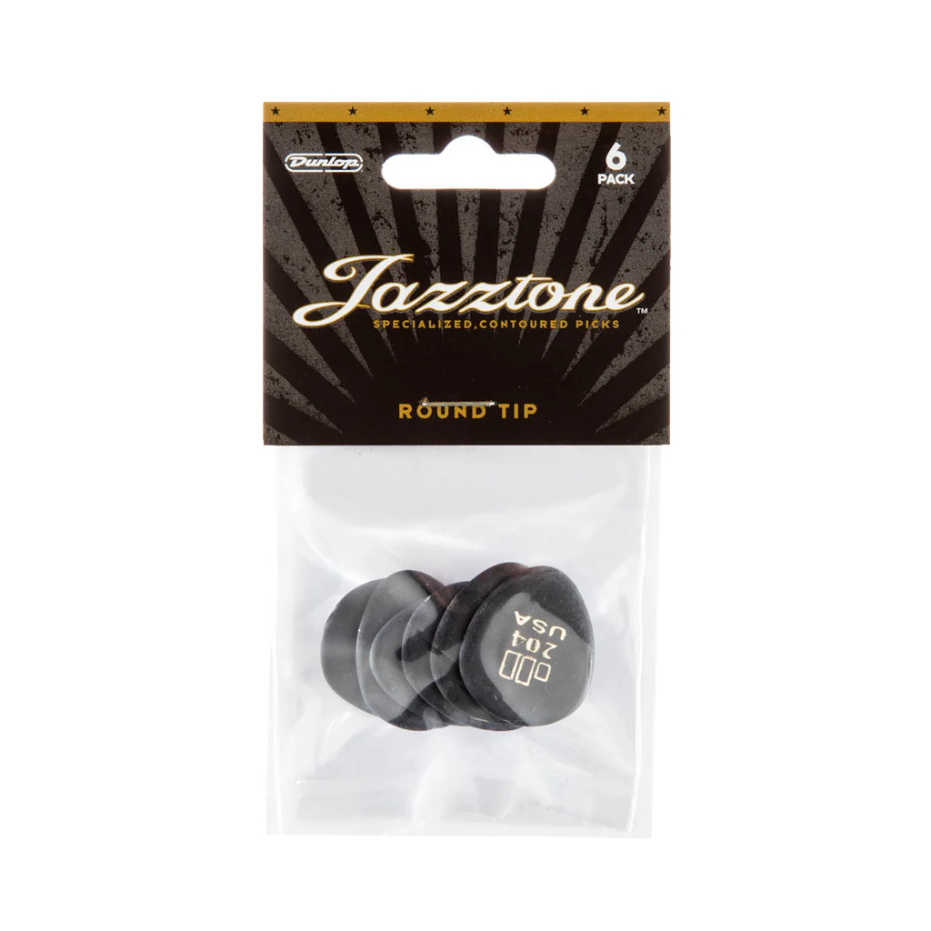Jim Dunlop Jazztone Picks 2.00mm Round Tip - 6 Pack