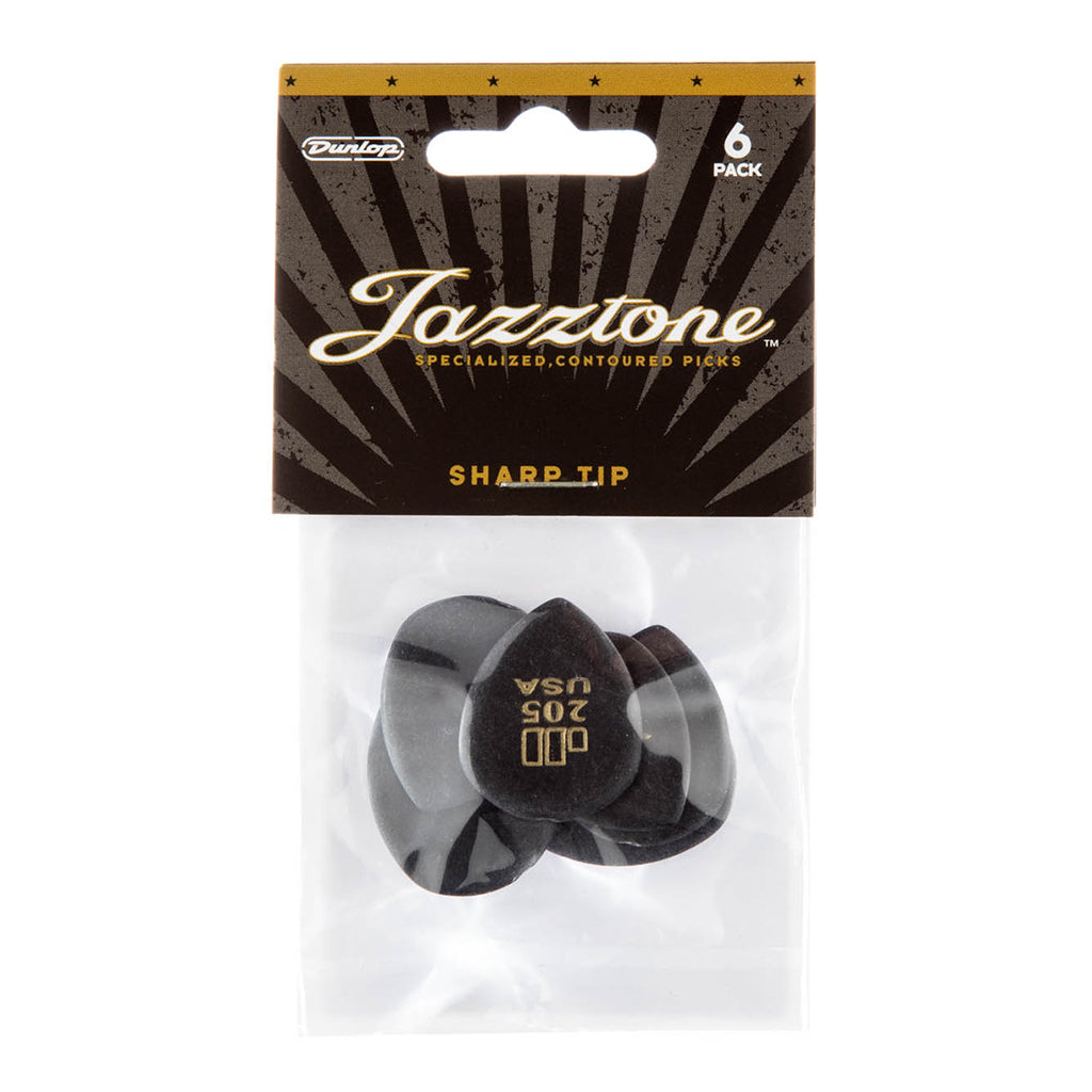 Jim Dunlop Jazztone Point Tip Picks - 6 Pack