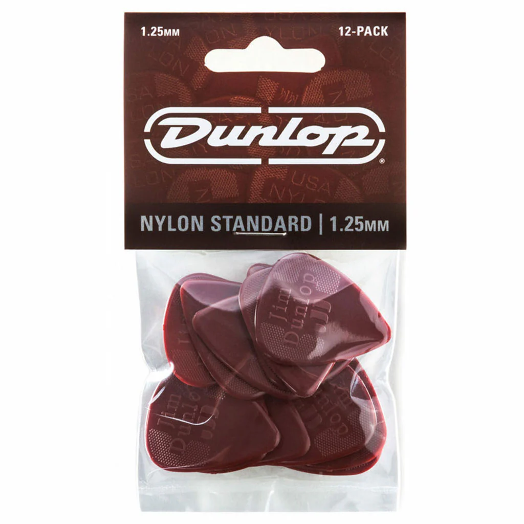 Jim Dunlop Nylon Standard Pick - 1.25mm - 12 pk.