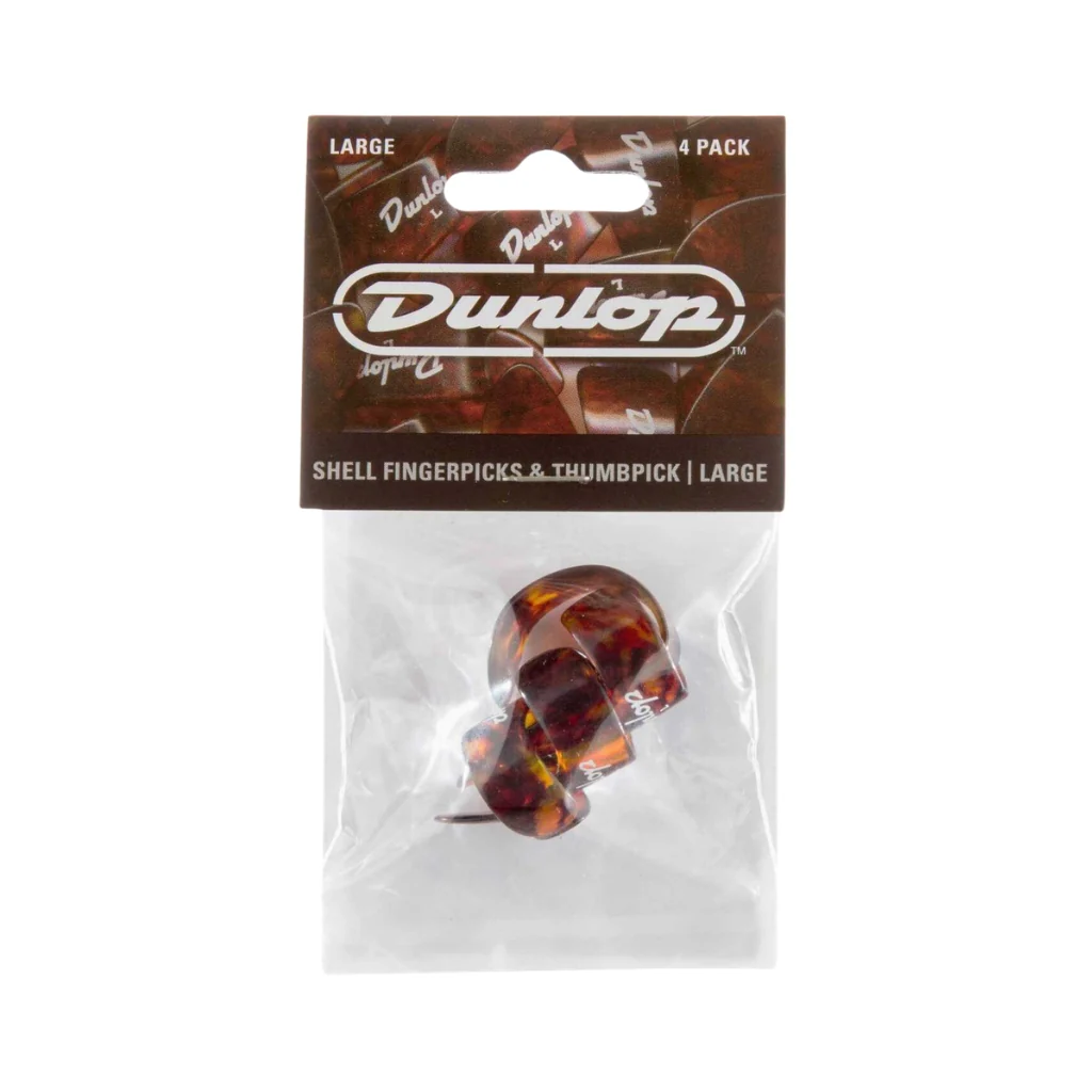 Jim Dunlop Shell Fingerpicks & Thumbpick Pack - Large