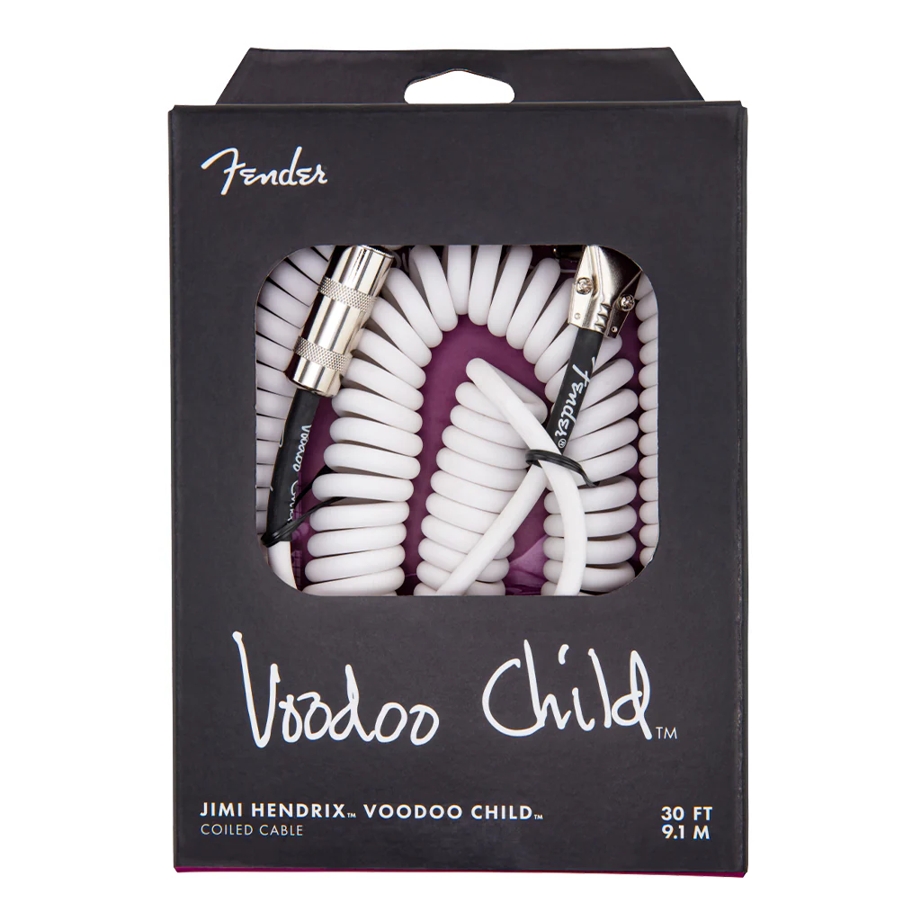 Jimi Hendrix Voodoo Child Cable 30ft - White