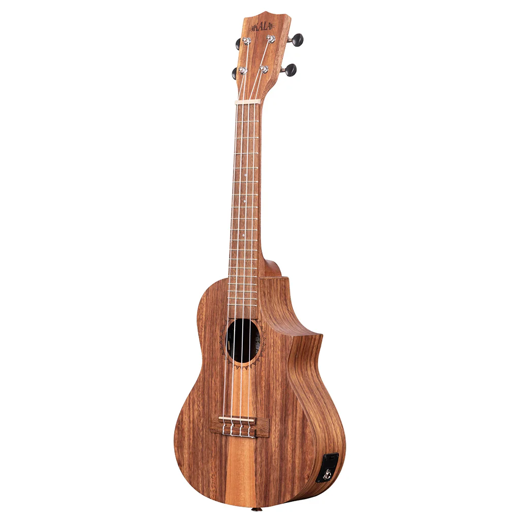 Kala Concert Ukulele with Cutaway + EQ - Teak - Image 6