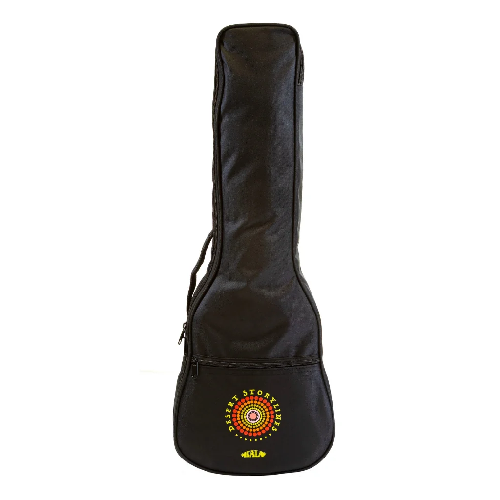 Kala Concert Ukulele with Desert StoryLines Logo Bag - Blackwood Apple By Evelyn Young - Image 5