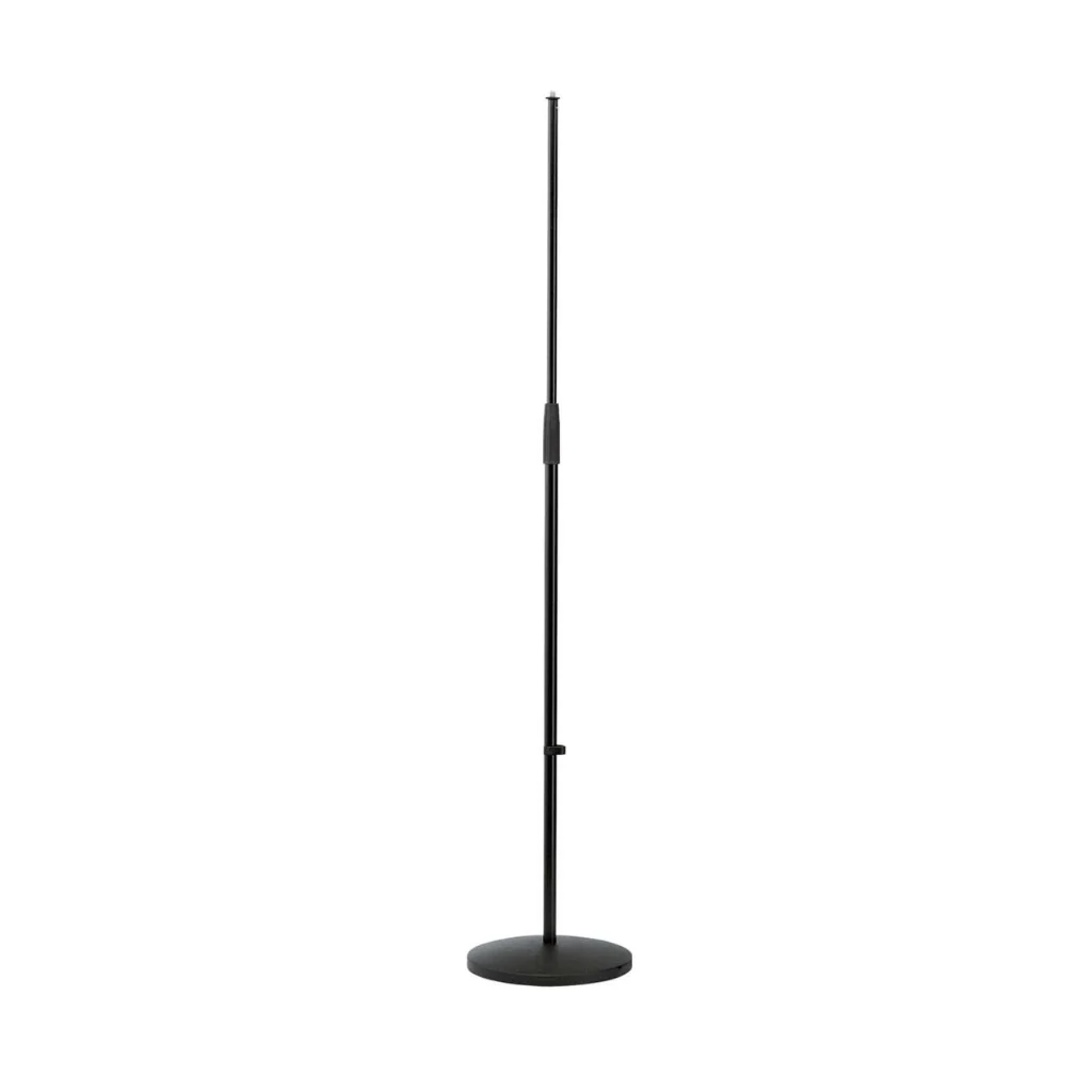 Konig & Meyer KM260/1 Cast-Iron Round Base Microphone Stand - Black