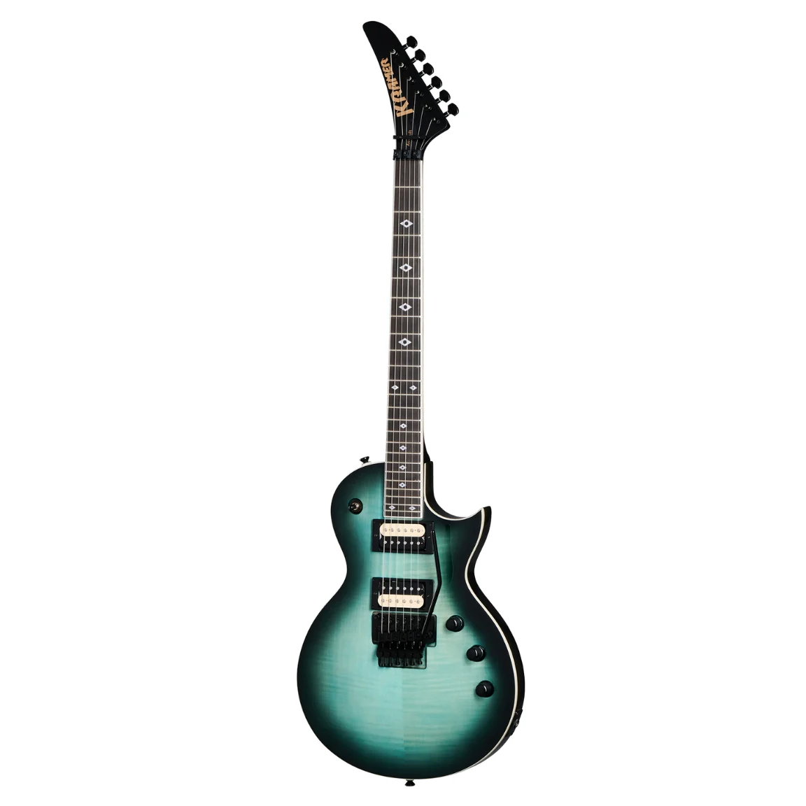 Kramer Assault Figured Electric Guitar - Caribbean Blue Perimeter - Image 3