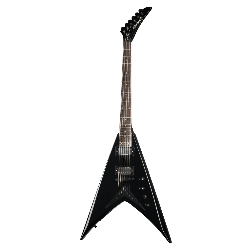 Kramer Dave Mustaine Vanguard in Case Electric Guitar - Ebony - Image 3
