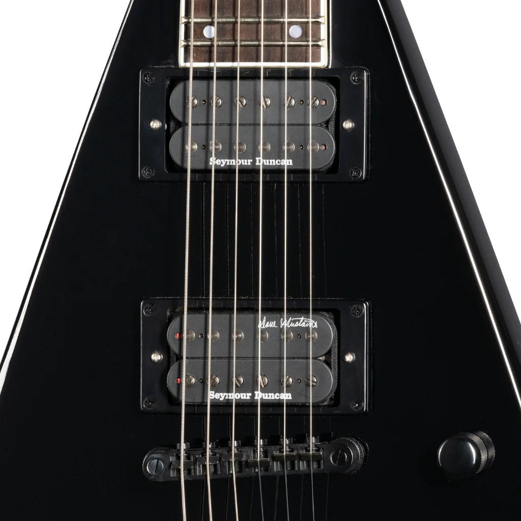 Kramer Dave Mustaine Vanguard in Case Electric Guitar - Ebony - Image 8