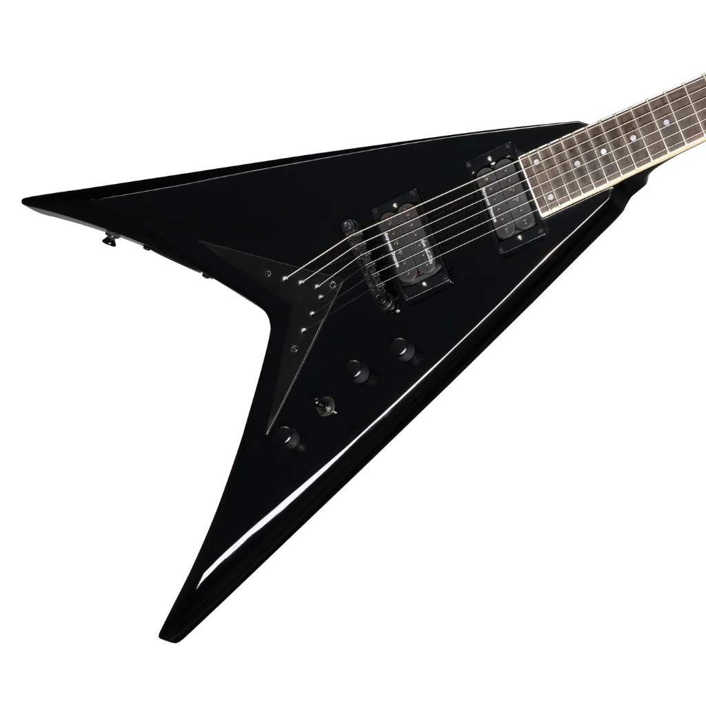 Kramer Dave Mustaine Vanguard in Case Electric Guitar - Ebony - Image 9