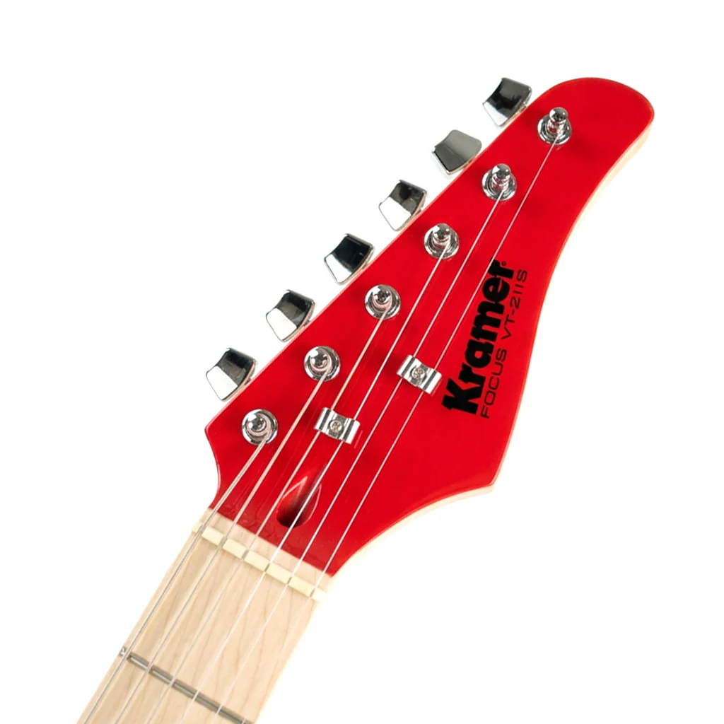 Kramer Focus VT-211S Electric Guitar - Red w/Black Guard - Image 5