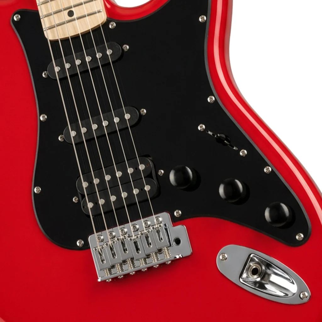 Kramer Focus VT-211S Electric Guitar - Red w/Black Guard - Image 7