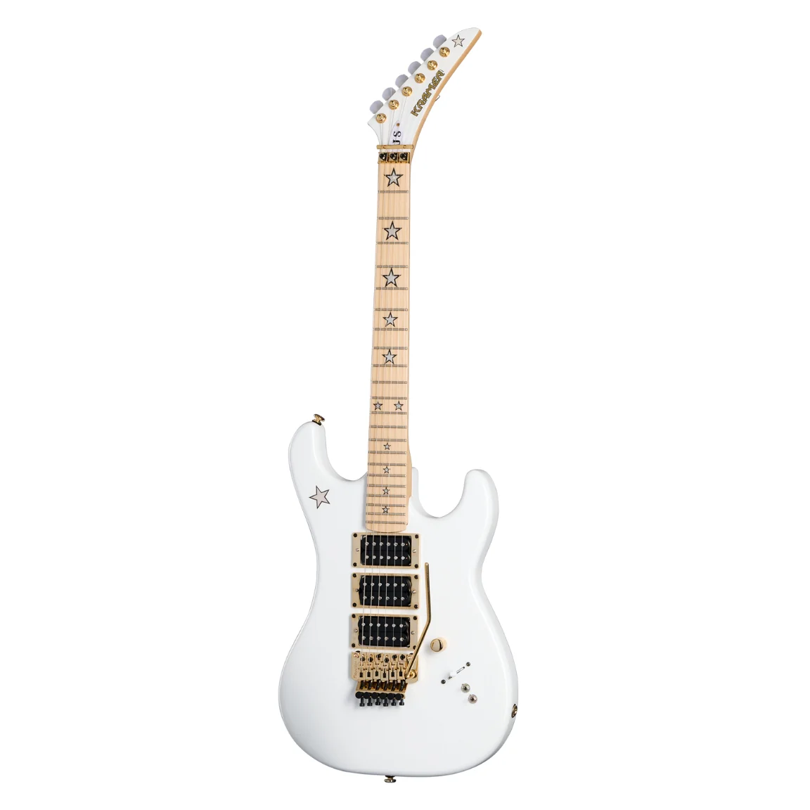 Kramer Jersey Star Electric Guitar - White Pearl - Image 3
