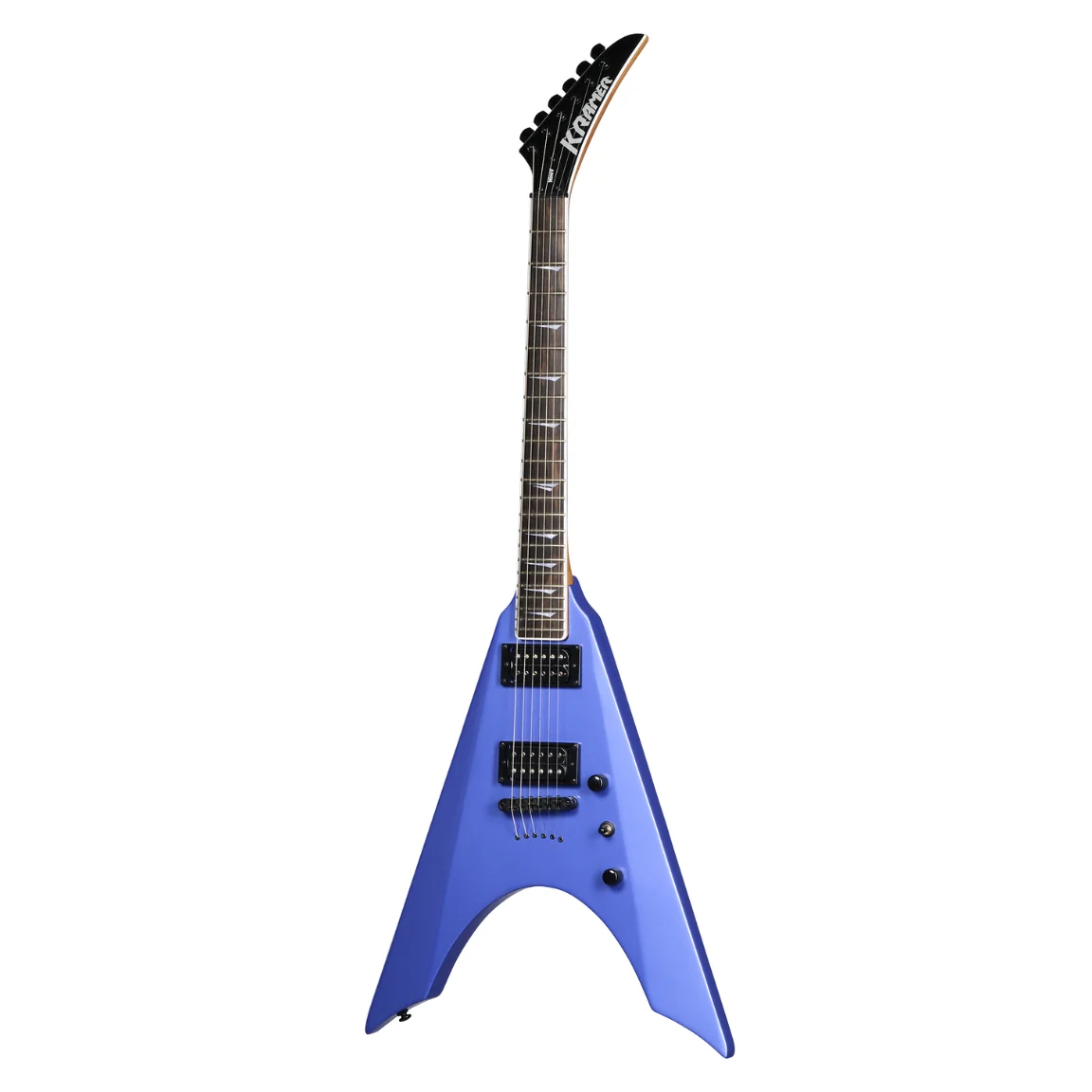 Kramer Nite-V String Through Electric Guitar - Royal Blue Metallic - Image 2