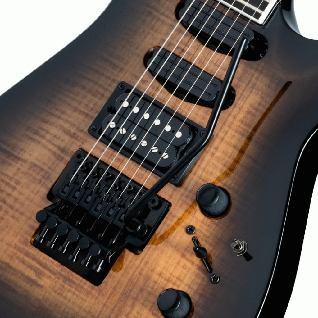 Kramer SM-1 Figured Electric Guitar - Black Denim Perimeter - Image 8