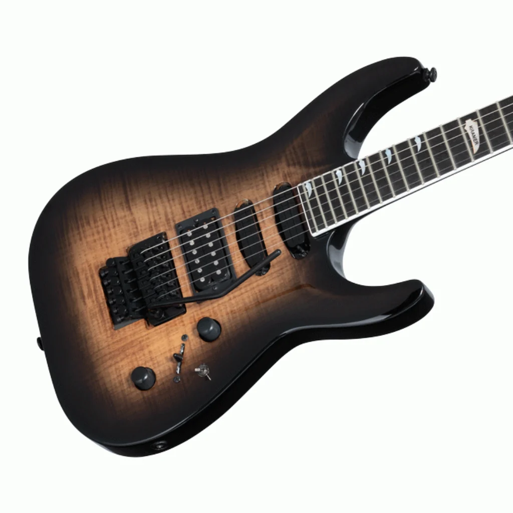 Kramer SM-1 Figured Electric Guitar - Black Denim Perimeter - Image 9