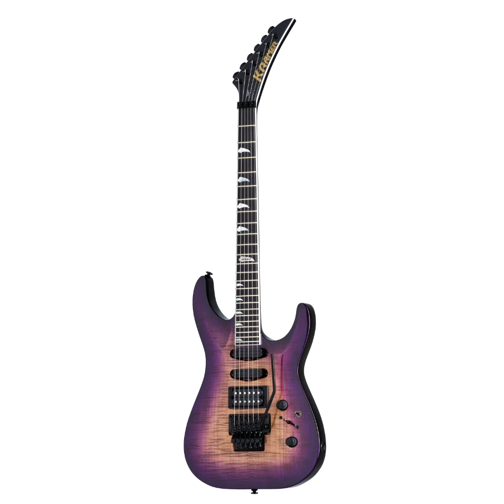 Kramer SM-1 Figured Electric Guitar - Royal Purple Perimeter - Image 3