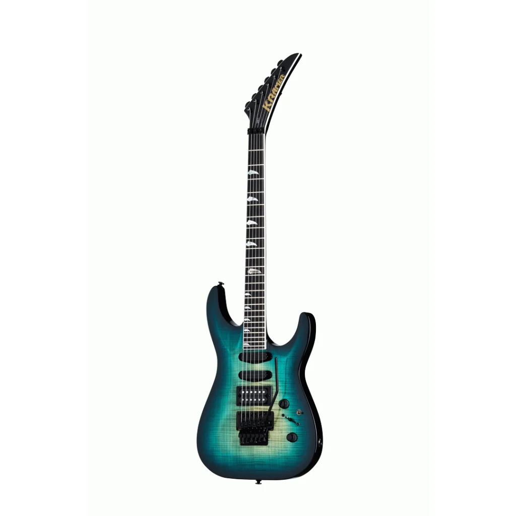 Kramer - SM1 Electric Guitar - Figured Caribbean Blue Perimeter - Image 2