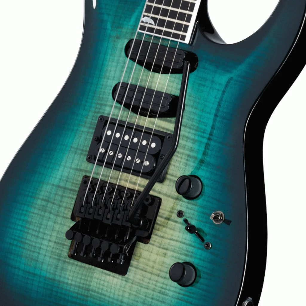 Kramer - SM1 Electric Guitar - Figured Caribbean Blue Perimeter - Image 6