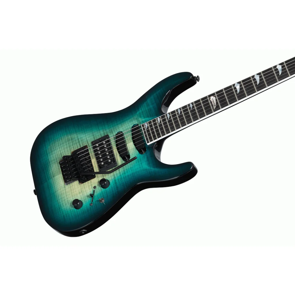 Kramer - SM1 Electric Guitar - Figured Caribbean Blue Perimeter - Image 7