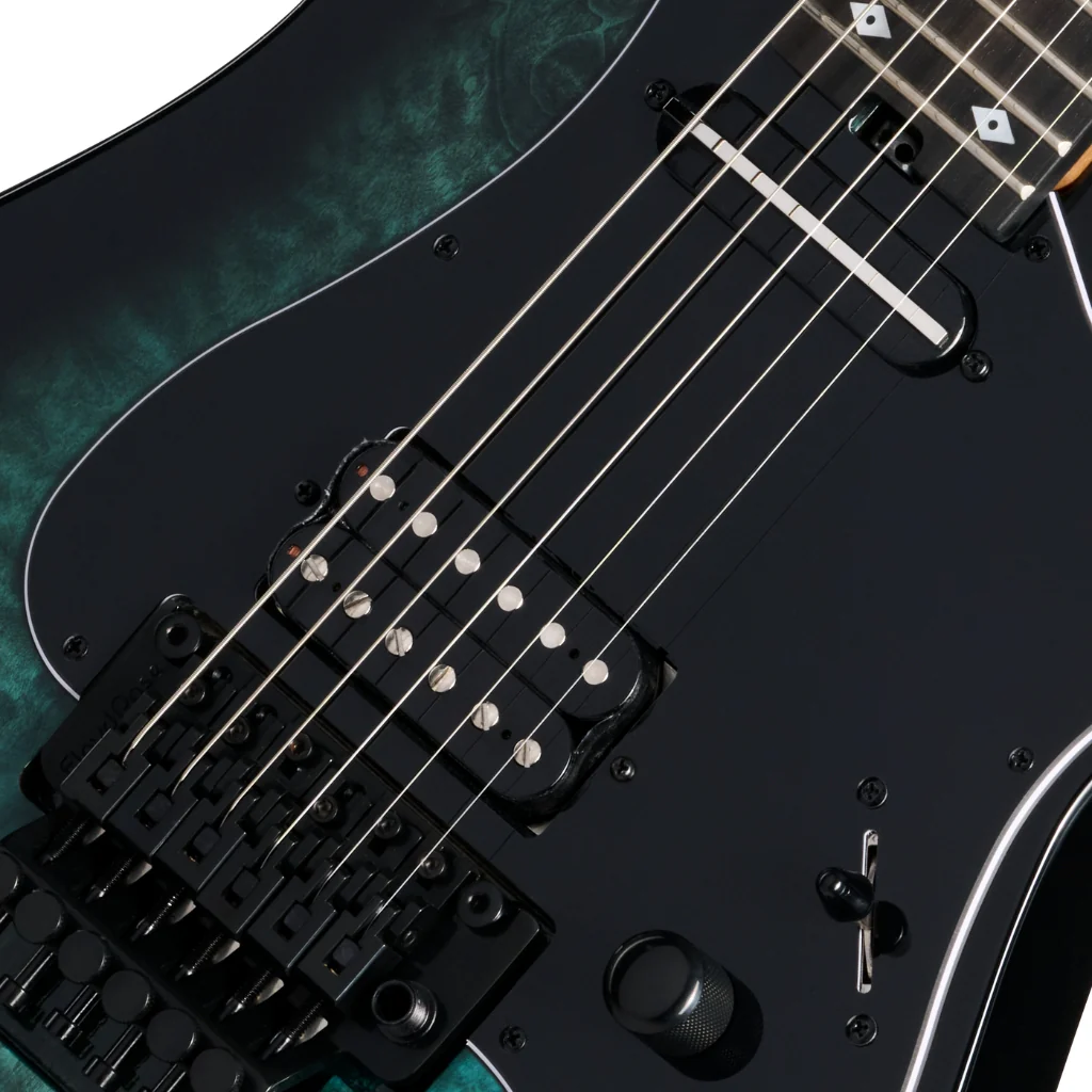 Kramer Volante Quilt HSFR Electric Guitar - Aqua Burst - Image 8