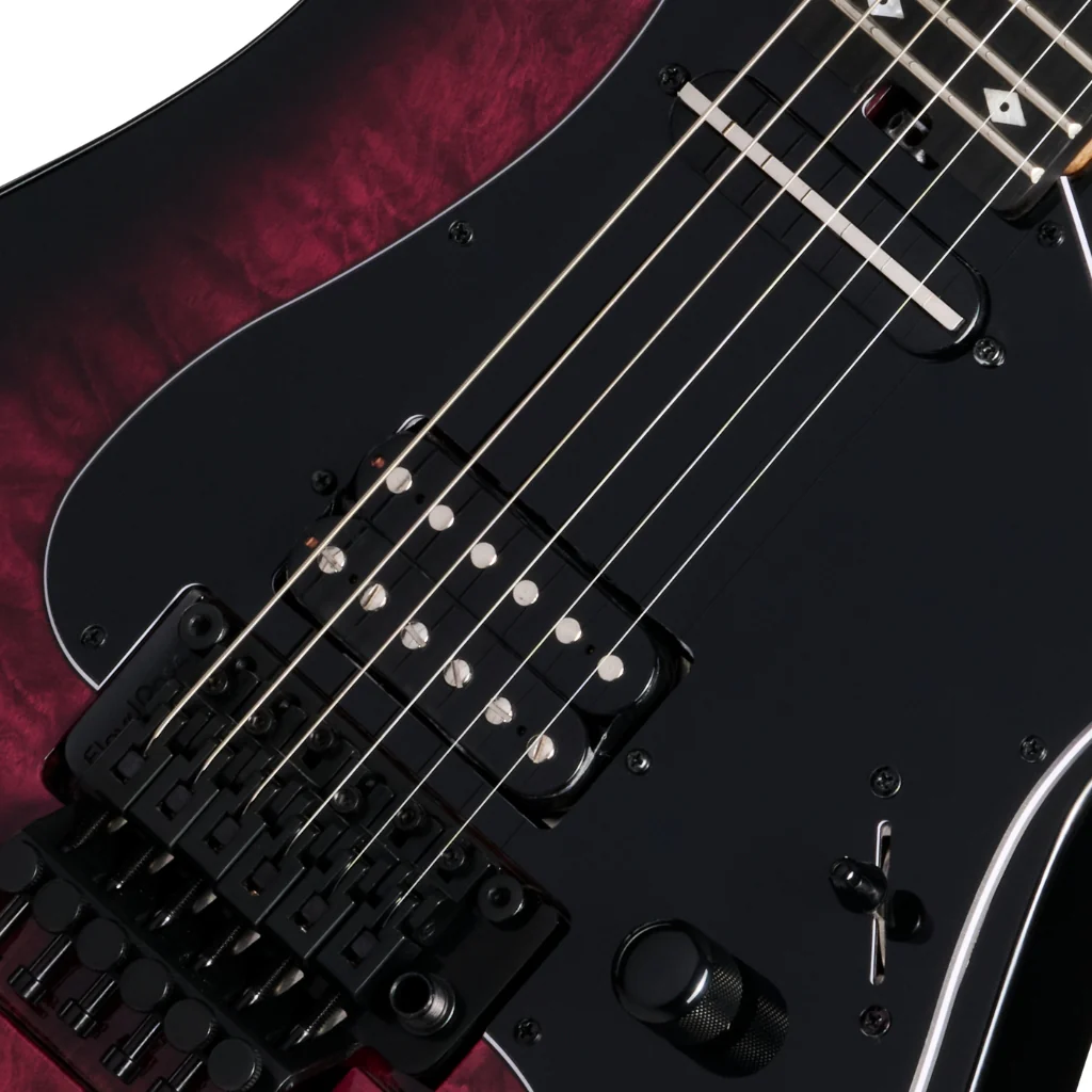 Kramer Volante Quilt HSFR Electric Guitar - Magenta Burst - Image 7