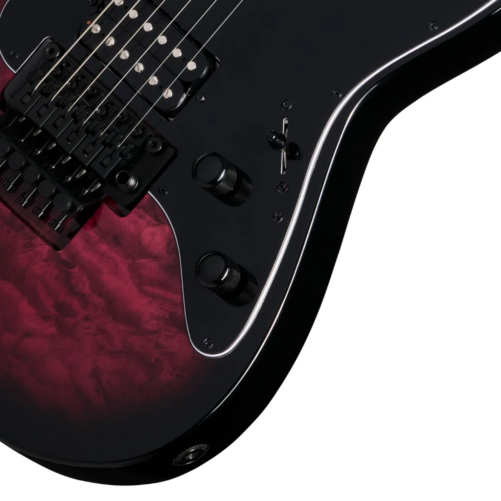 Kramer Volante Quilt HSFR Electric Guitar - Magenta Burst - Image 8