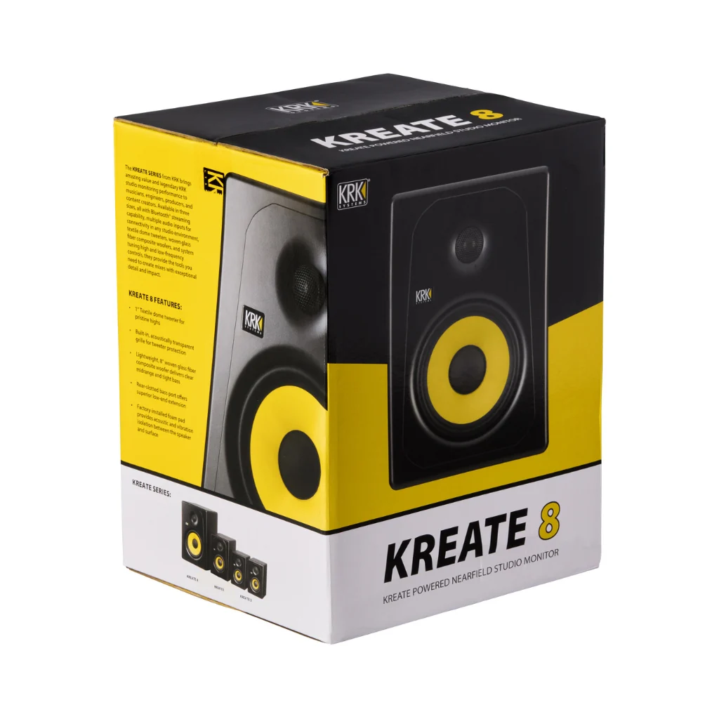 KRK Kreate 8 Active 8" Studio Reference Monitor - Single - Image 5