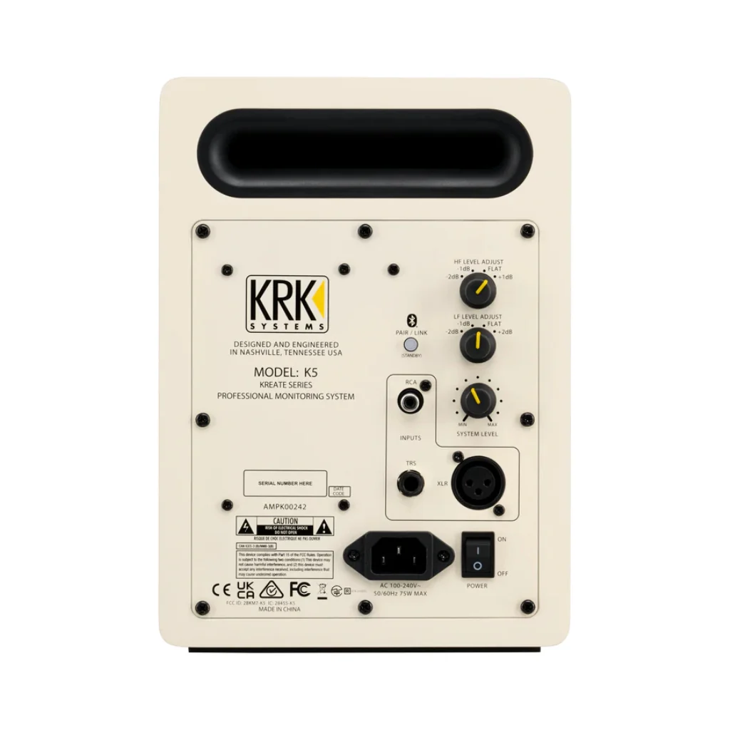 KRK Kreate 5 Active 2-Way Powered Studio Monitor - Latte - Image 2