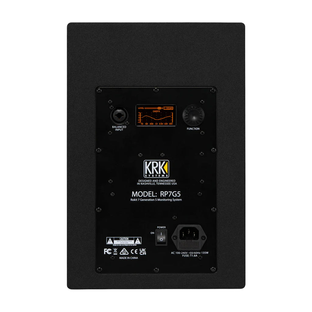 KRK ROKIT Gen5 Studio Monitor 7" Class D Powered; Kevlar Drivers; Onboard DSP - Single - Image 3