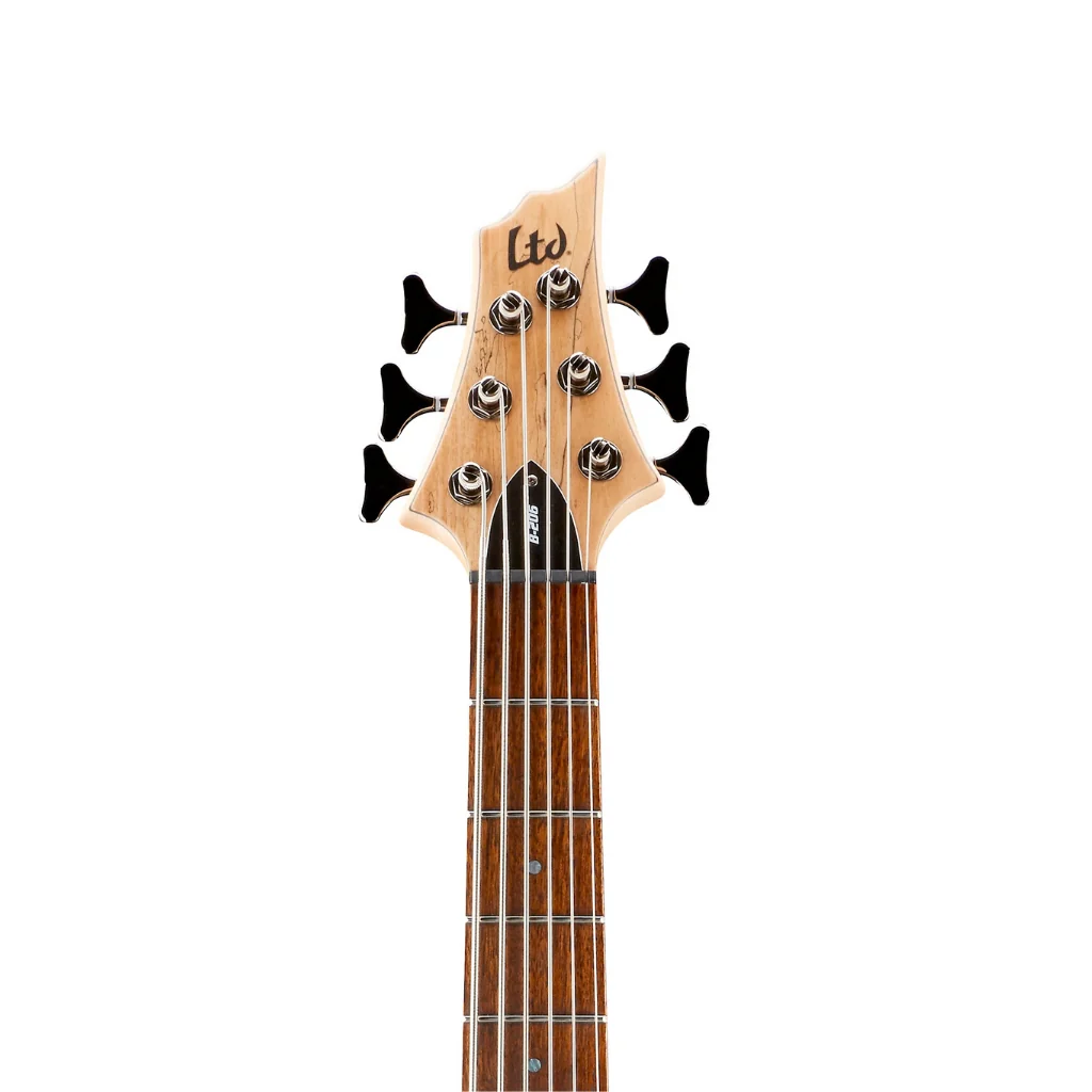 LTD B-Series B-206SM 6 String Bass Guitar Natural Satin - Image 4