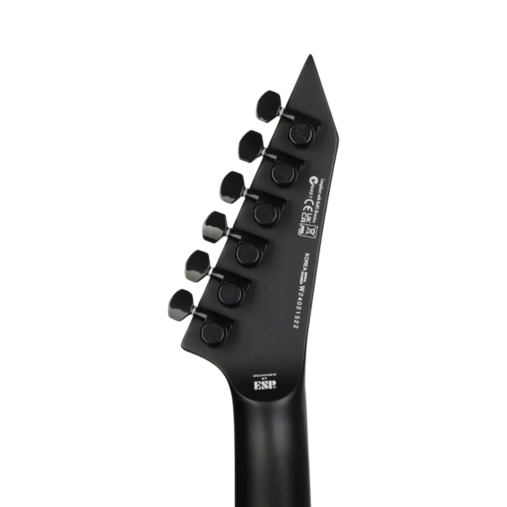 LTD EX Black Metal Electric Guitar - Black Satin - Image 6