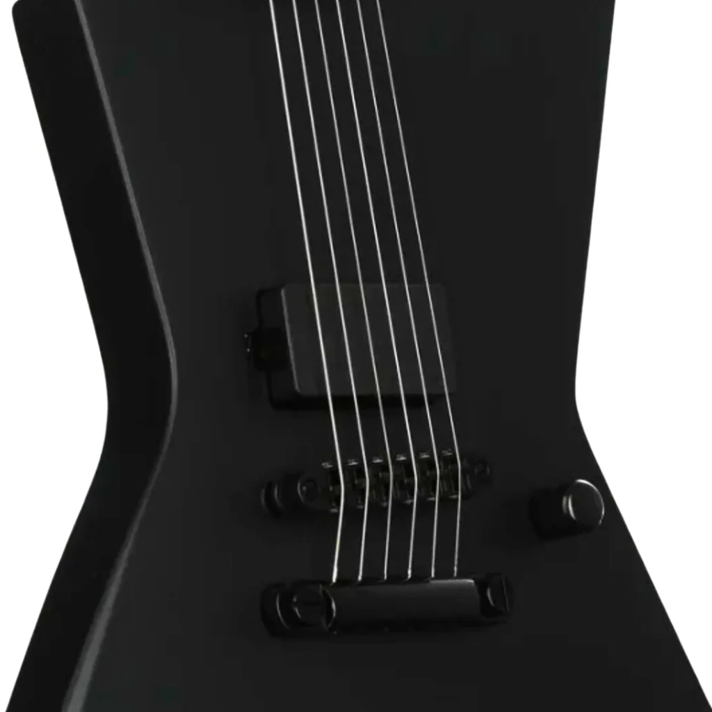 LTD EX Black Metal Electric Guitar - Black Satin - Image 7