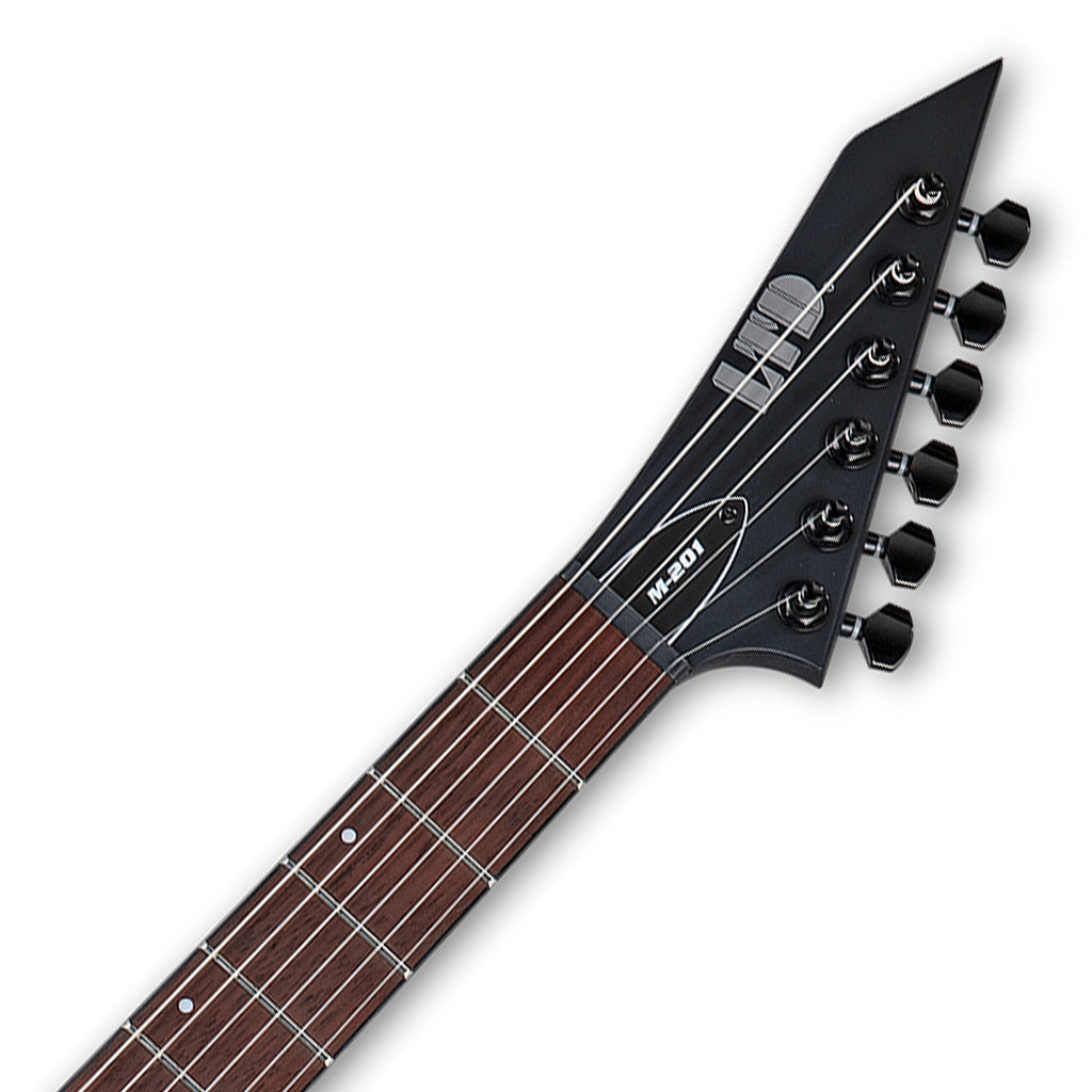 ESP LTD M-201 HT Electric Guitar - Black Satin - Image 4