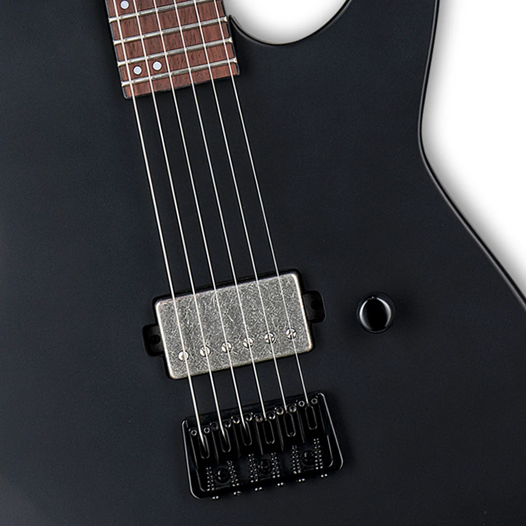 ESP LTD M-201 HT Electric Guitar - Black Satin - Image 6