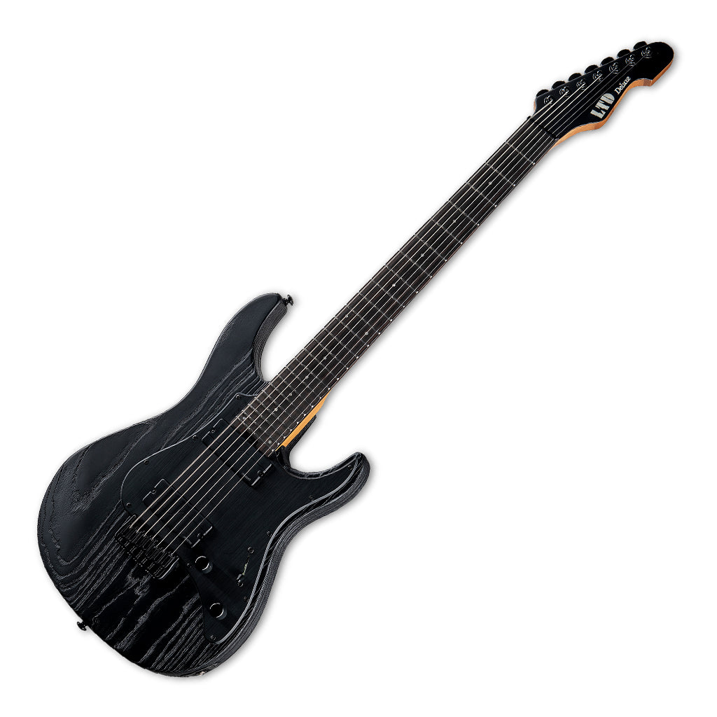 ESP LTD SN-1007 HT Baritone Electric Guitar - Black Blast - Image 7
