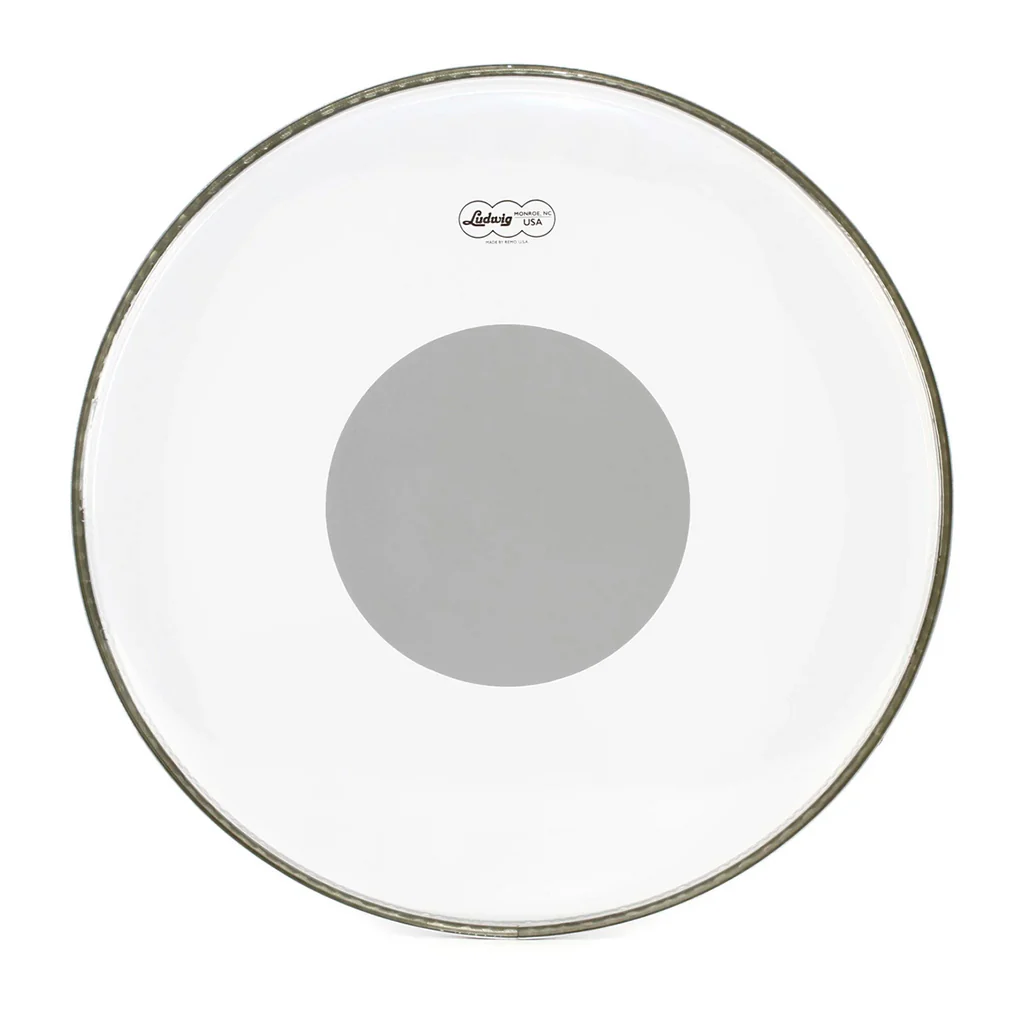 Ludwig 20" Powerstroke 3 Clear Silver Dot