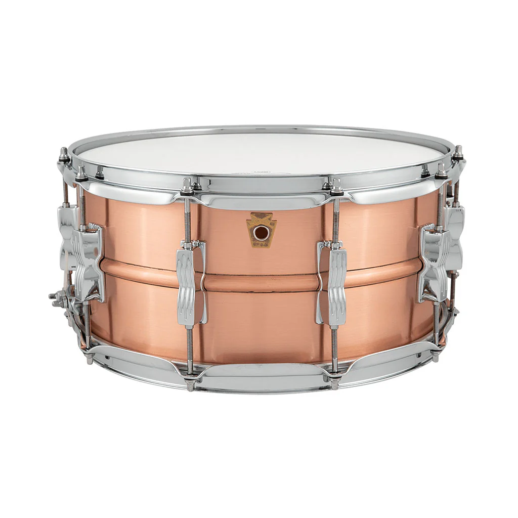 Ludwig Acro Brushed Copper Snare Drum - 14" x 6.5" - Image 2
