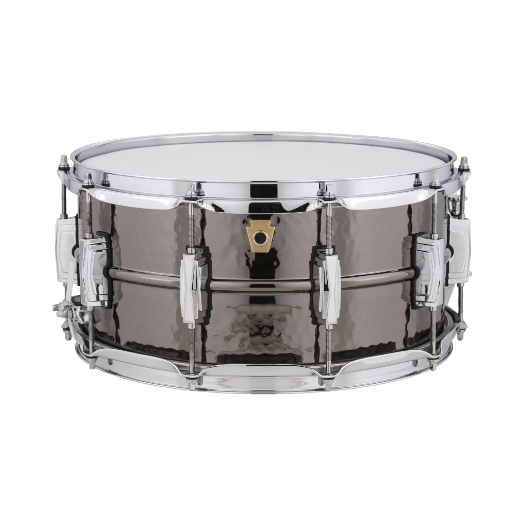 Ludwig Black Beauty Hammered Brass Snare Drum - 6.5 inches x 14 inches, Black Nickel