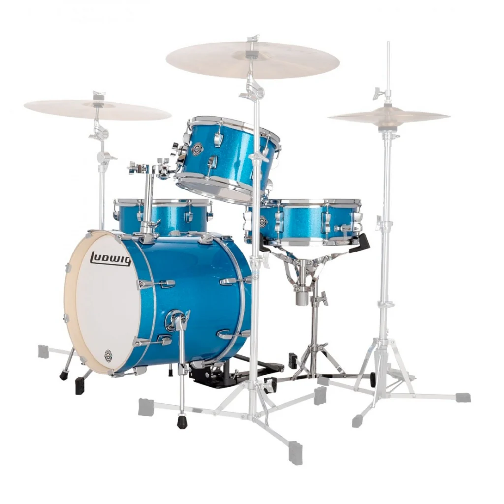 Ludwig Breakbeats 4-Piece Shell Pack - Blue Sparkle - Image 2
